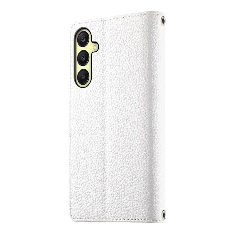 Fodral För Samsung Galaxy A17 4g / 5g Plånbok Med Dragkedja Och Rem