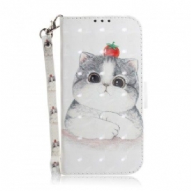 Fodral För Samsung Galaxy A20e Med Kedjar Tomat På Strappy Cat