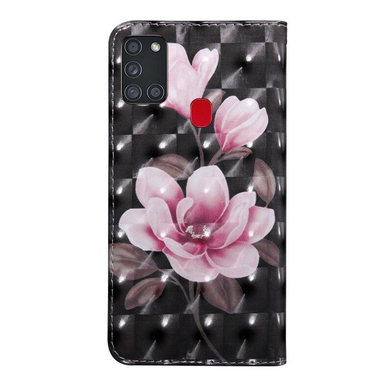 Fodral För Samsung Galaxy A21s Blomblommor