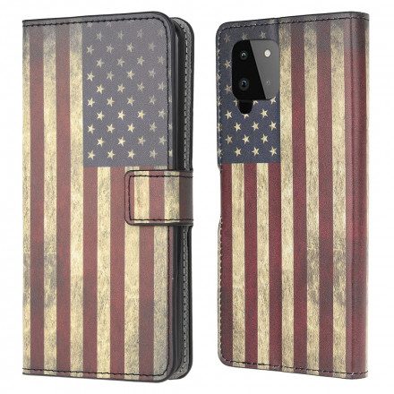 Fodral För Samsung Galaxy A22 4G Amerikansk Flagga