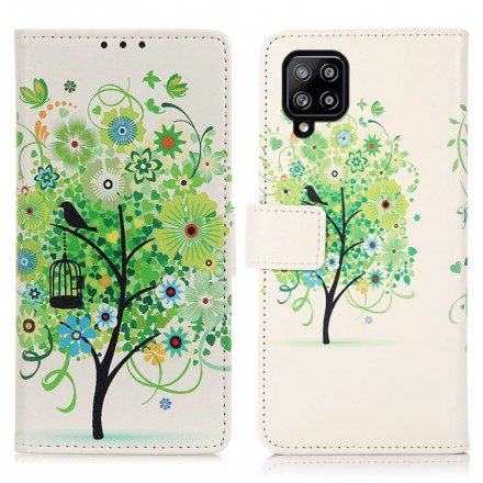 Fodral För Samsung Galaxy A22 4G Blommande Träd