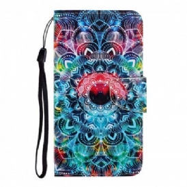 Fodral För Samsung Galaxy A22 4G Med Kedjar Flashy Strappy Mandala