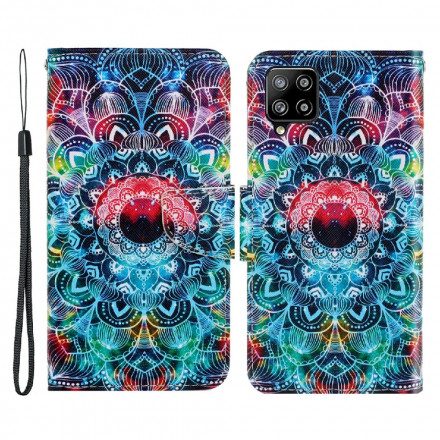 Fodral För Samsung Galaxy A22 4G Med Kedjar Flashy Strappy Mandala