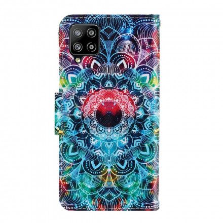 Fodral För Samsung Galaxy A22 4G Med Kedjar Flashy Strappy Mandala