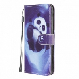 Fodral För Samsung Galaxy A22 4G Med Kedjar Thong Space Panda