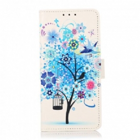 Fodral För Samsung Galaxy A22 5G Blommande Träd