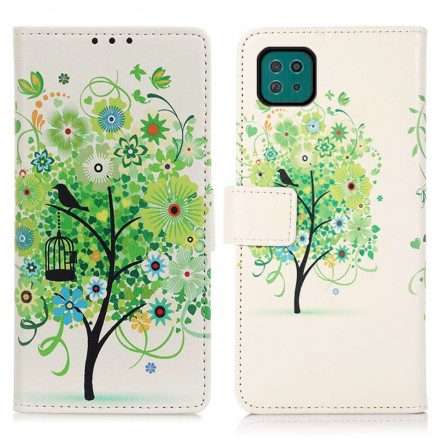 Fodral För Samsung Galaxy A22 5G Blommande Träd