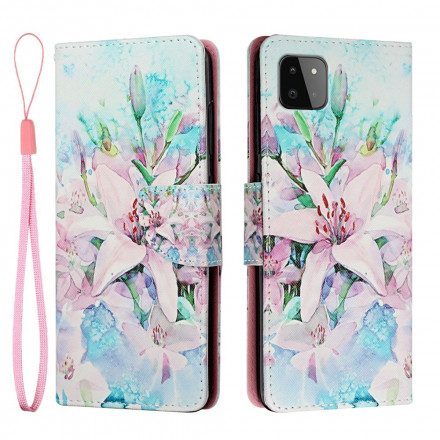 Fodral För Samsung Galaxy A22 5G Blomsterserien