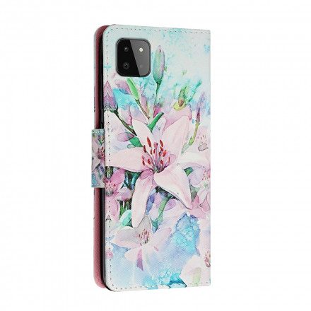 Fodral För Samsung Galaxy A22 5G Blomsterserien