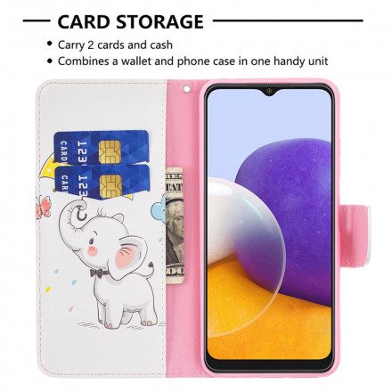 Fodral För Samsung Galaxy A22 5G Elefantbebis