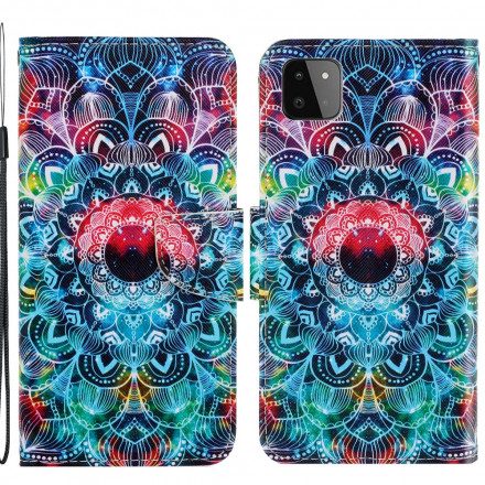 Fodral För Samsung Galaxy A22 5G Med Kedjar Flashy Strappy Mandala