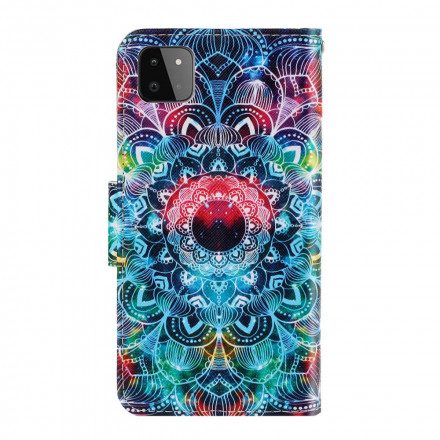 Fodral För Samsung Galaxy A22 5G Med Kedjar Flashy Strappy Mandala