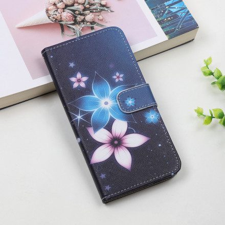 Fodral För Samsung Galaxy A22 5G Med Kedjar Lunar Flower Rem