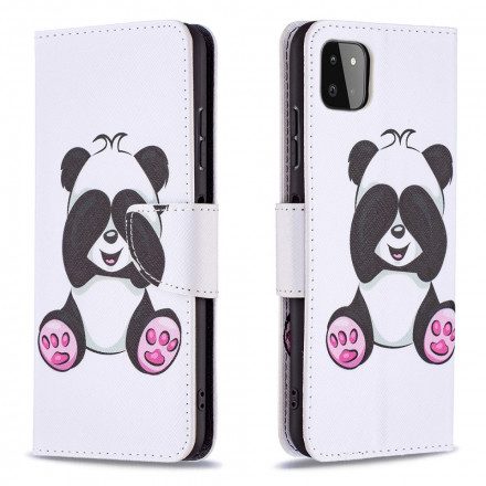 Fodral För Samsung Galaxy A22 5G Panda Kul
