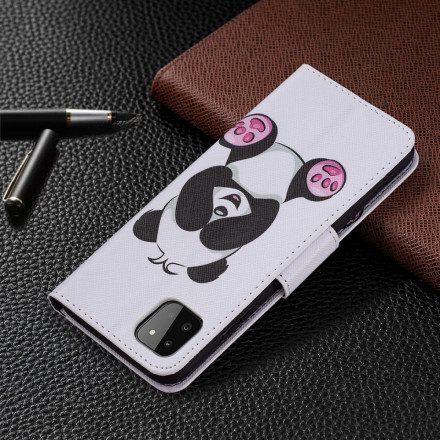 Fodral För Samsung Galaxy A22 5G Panda Kul