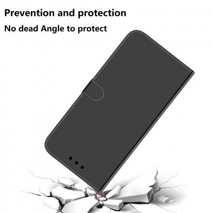 Fodral För Samsung Galaxy A22 5G Spegelskydd I Konstläder