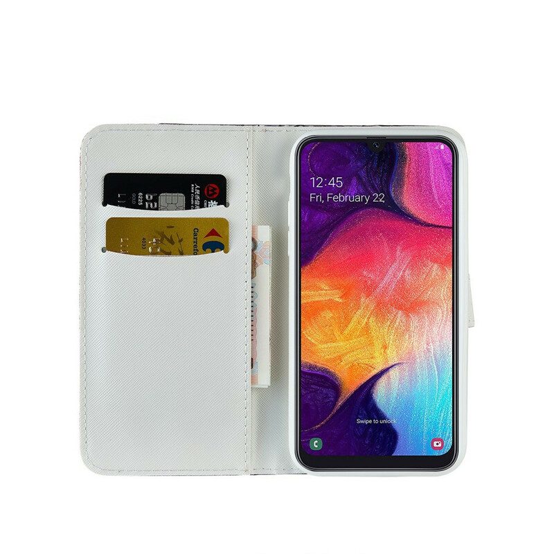 Fodral För Samsung Galaxy A30 / A20 Croc Diamanter