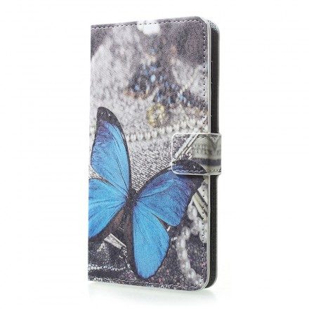 Fodral För Samsung Galaxy A30 / A20 Fjärilar Och Blommor