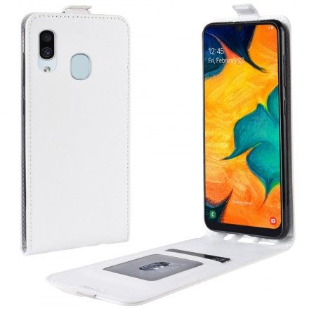 Fodral För Samsung Galaxy A30 / A20 Folio-fodral Vikbar Lädereffekt