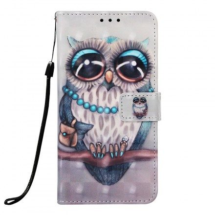 Fodral För Samsung Galaxy A30 / A20 Med Kedjar Fröken Strappy Owl