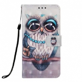 Fodral För Samsung Galaxy A30 / A20 Med Kedjar Fröken Strappy Owl