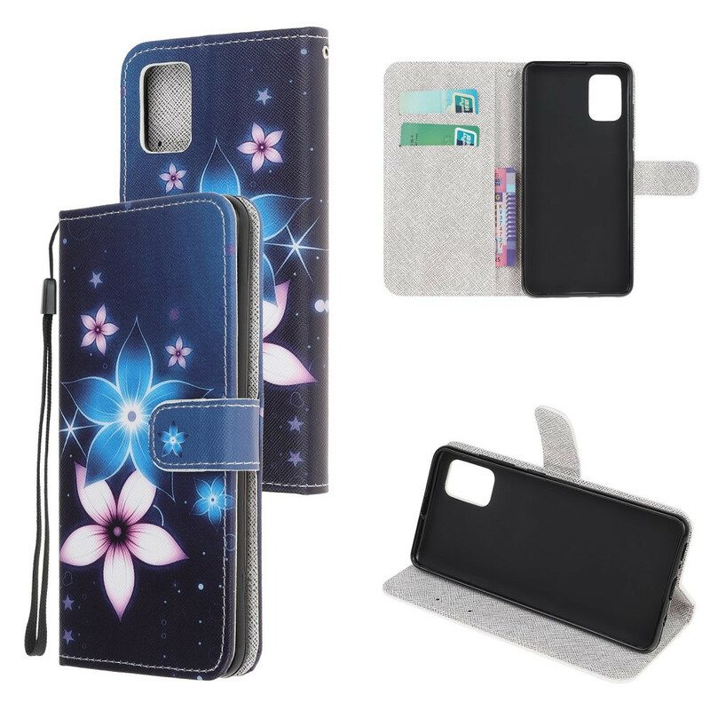 Fodral För Samsung Galaxy A31 Med Kedjar Lunar Strap Blommor