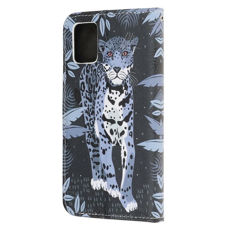 Fodral För Samsung Galaxy A31 Med Kedjar Thong Leopard