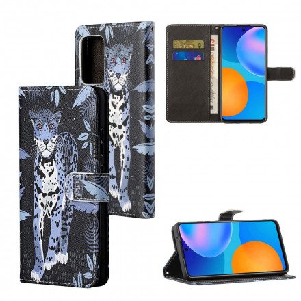 Fodral För Samsung Galaxy A32 4G Med Kedjar Thong Leopard