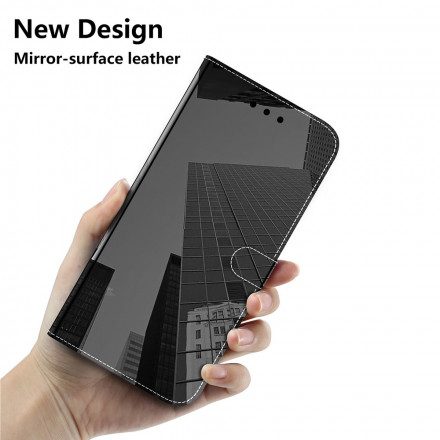 Fodral För Samsung Galaxy A32 4G Spegelskydd I Konstläder