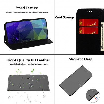 Fodral För Samsung Galaxy A32 4G Spegelskydd I Konstläder