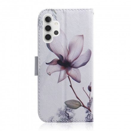 Fodral För Samsung Galaxy A32 5G Gammal Rosenblomma