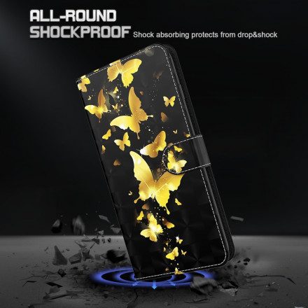 Fodral För Samsung Galaxy A32 5G Gula Fjärilar