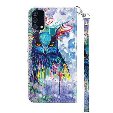 Fodral För Samsung Galaxy A32 5G Ljusfläckig Akvarellfågel