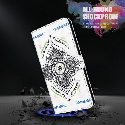 Fodral För Samsung Galaxy A32 5G Mandala Ljusfläckar Med Rem