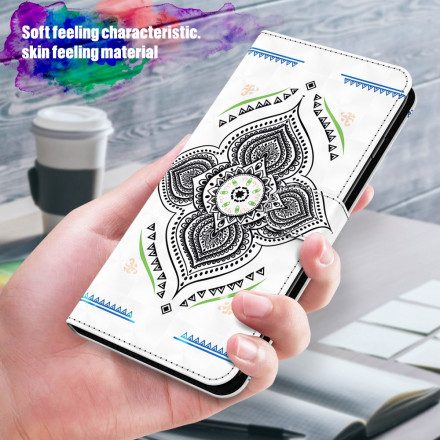 Fodral För Samsung Galaxy A32 5G Mandala Ljusfläckar Med Rem