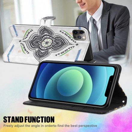 Fodral För Samsung Galaxy A32 5G Mandala Ljusfläckar Med Rem