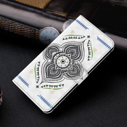 Fodral För Samsung Galaxy A32 5G Mandala Ljusfläckar Med Rem