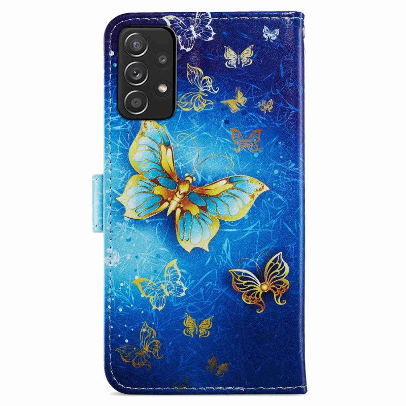 Fodral För Samsung Galaxy A33 5G Flygande Fjärilar