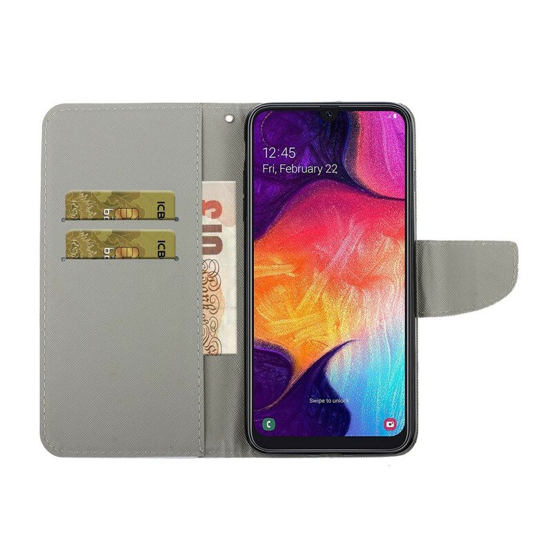 Fodral För Samsung Galaxy A41 Med Kedjar Thongprästkragar