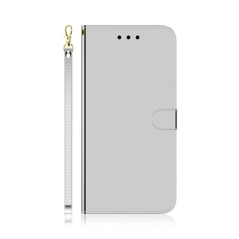 Fodral För Samsung Galaxy A41 Spegelskydd I Konstläder