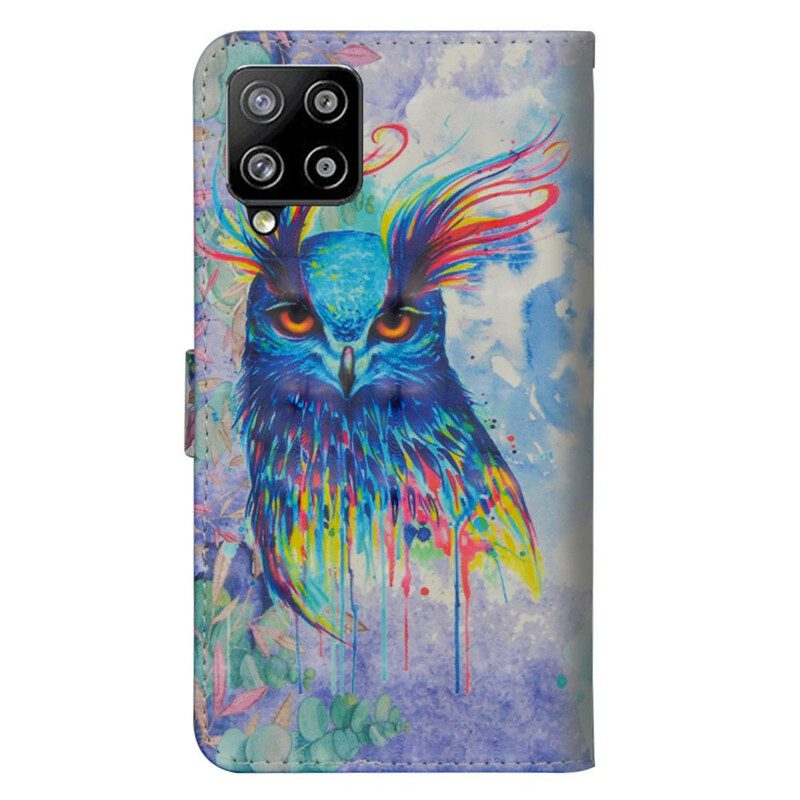 Fodral För Samsung Galaxy A42 5G Akvarellfågel