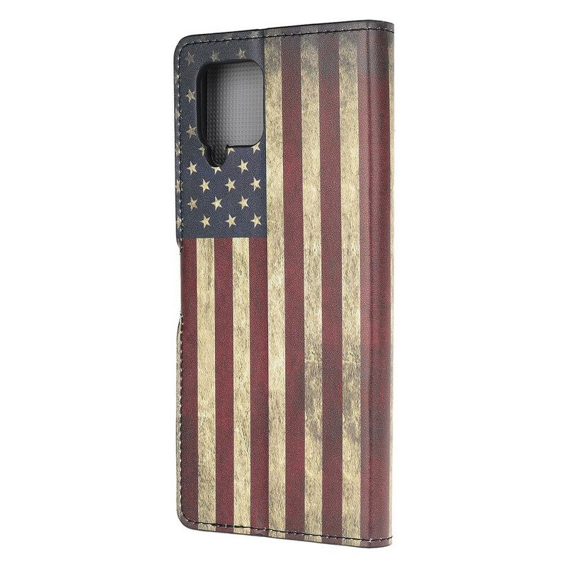 Fodral För Samsung Galaxy A42 5G Amerikansk Flagga