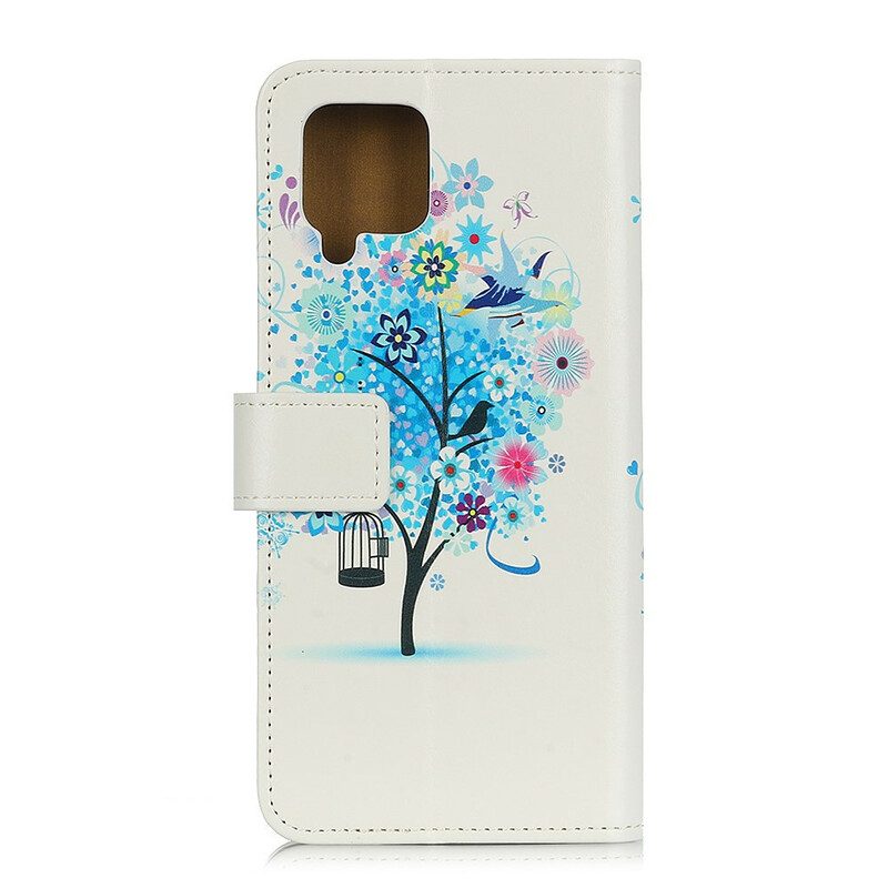 Fodral För Samsung Galaxy A42 5G Blommande Träd