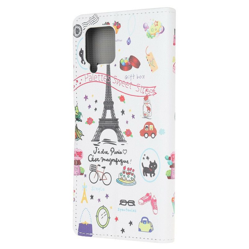 Fodral För Samsung Galaxy A42 5G Jag Älskar Paris