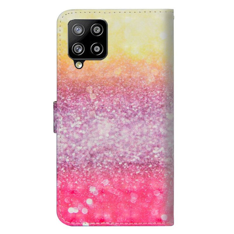 Fodral För Samsung Galaxy A42 5G Magenta Glitter Gradient