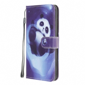Fodral För Samsung Galaxy A42 5G Med Kedjar Thong Space Panda