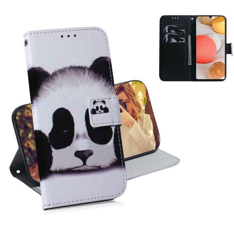 Fodral För Samsung Galaxy A42 5G Panda Face