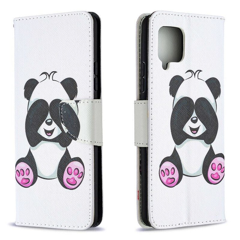 Fodral För Samsung Galaxy A42 5G Panda Kul