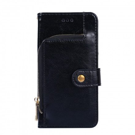 Fodral För Samsung Galaxy A42 5G Pväska Med Zip-mynt