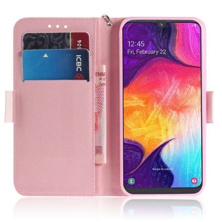 Fodral För Samsung Galaxy A50 Med Kedjar Panda Love Strap